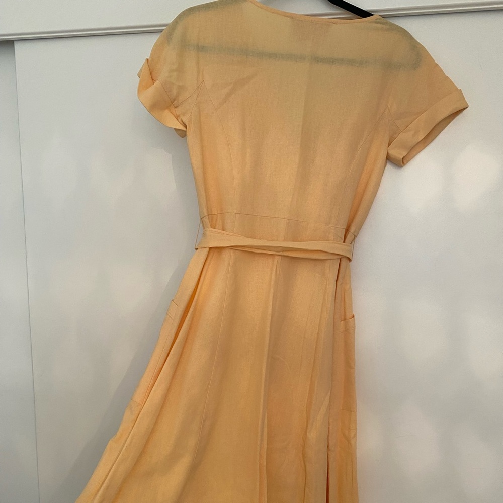 Gal Meets Glam melon linen dress - Picture 5 of 9